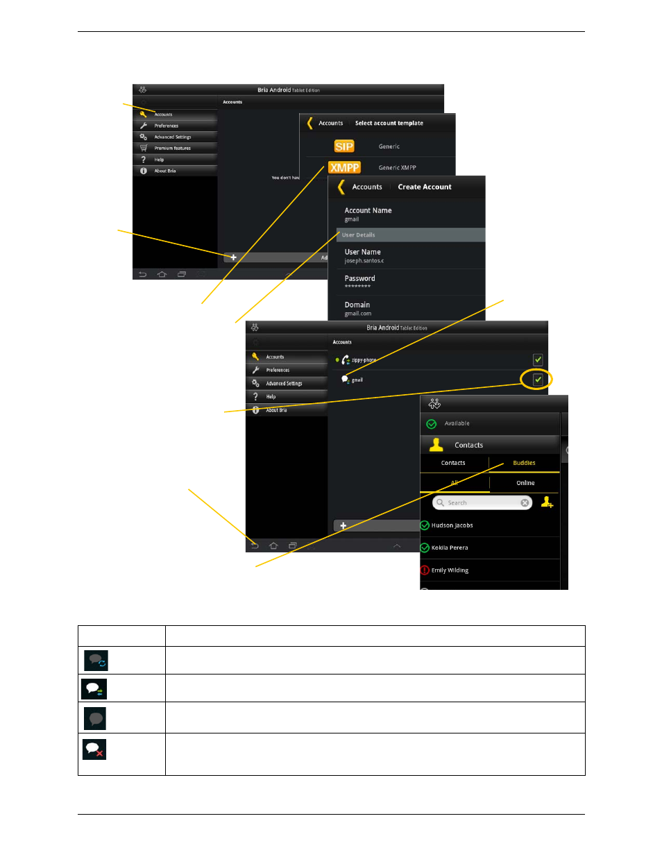 CounterPath Bria Android Tablet Edition 2.0 User Guide User Manual | Page 12 / 60