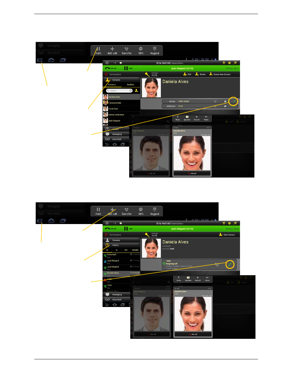CounterPath Bria Android Tablet Edition 2.0 User Guide User Manual | Page 23 / 60