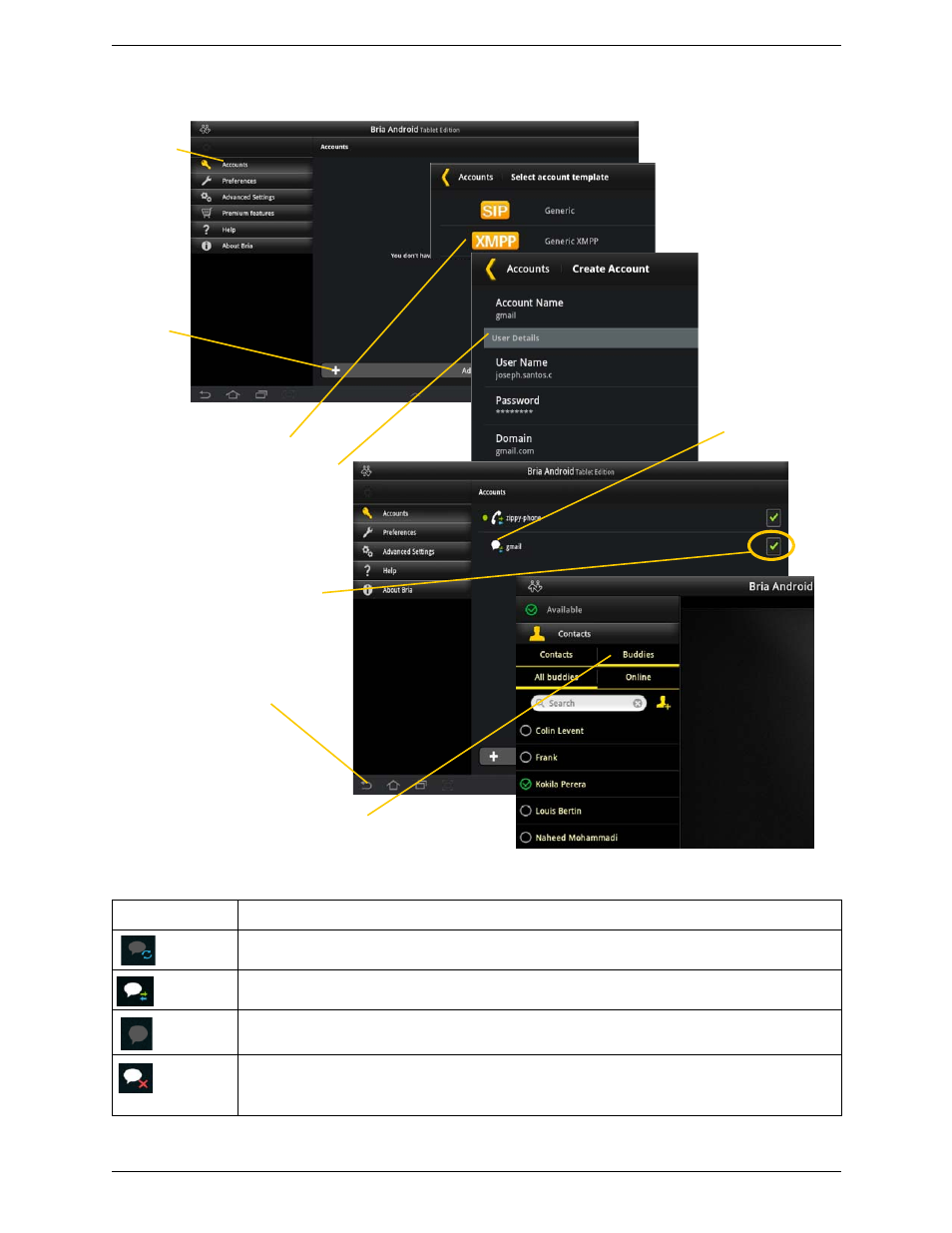 CounterPath Bria Android Tablet Edition 1.2 User Guide User Manual | Page 12 / 52