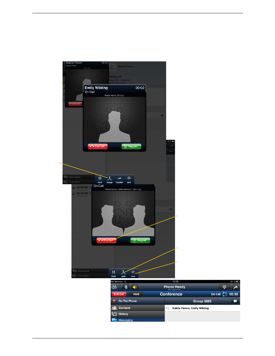 11 conference call, Conference call | CounterPath Bria iPad Edition 2.5 User Guide User Manual | Page 29 / 78