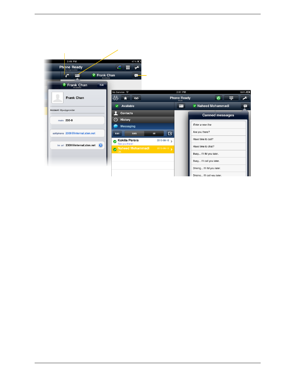 CounterPath Bria iPad Edition 2.5 User Guide User Manual | Page 37 / 78