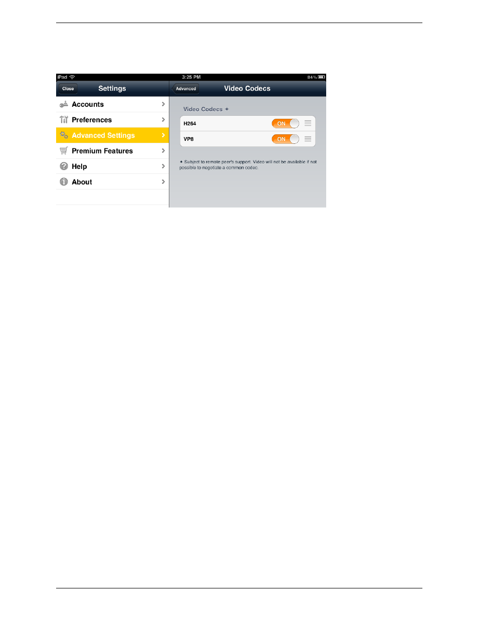 CounterPath Bria iPad Edition 2.5 User Guide User Manual | Page 67 / 78