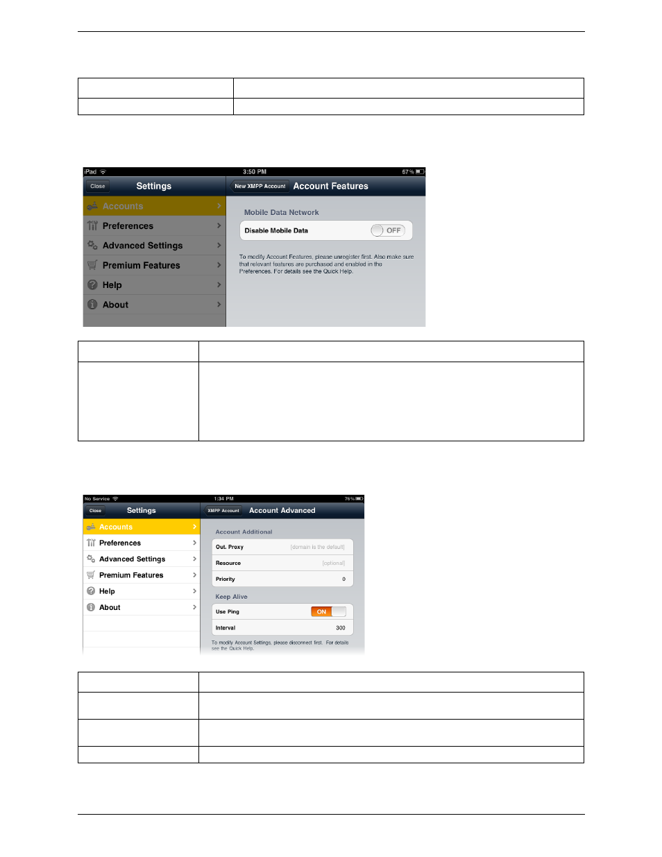 CounterPath Bria iPad Edition 2.4.2 User Guide User Manual | Page 55 / 76