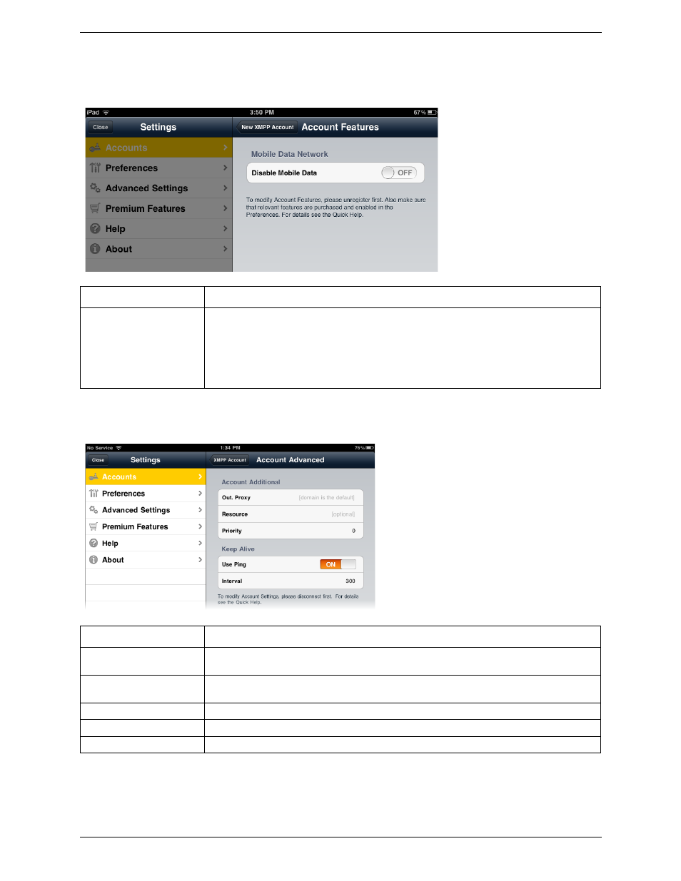 CounterPath Bria iPad Edition 2.3 User Guide User Manual | Page 53 / 72