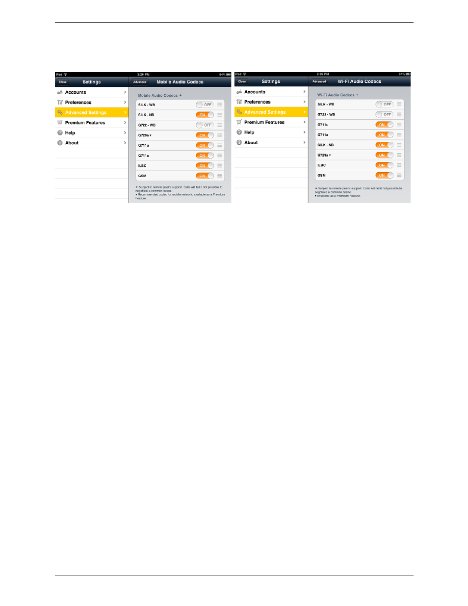 CounterPath Bria iPad Edition 2.1 User Guide User Manual | Page 63 / 74
