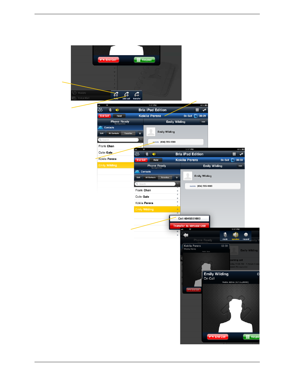 CounterPath Bria iPad Edition 2.0 User Guide User Manual | Page 24 / 70
