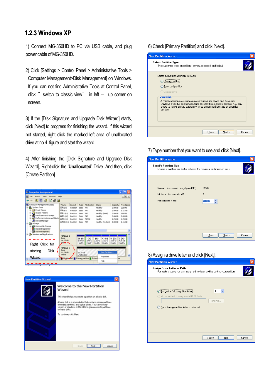 3 windows xp | AL Tech MEDIAGATE MG-350HD User Manual | Page 18 / 107