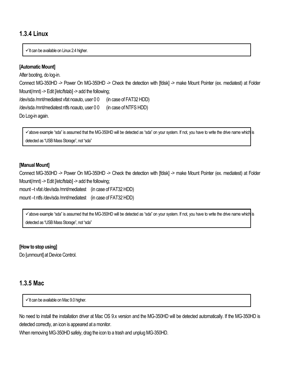 4 linux, 5 mac | AL Tech MEDIAGATE MG-350HD User Manual | Page 23 / 107