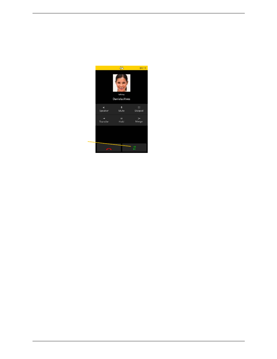 7 handling two established calls, Handling two established calls | CounterPath Bria BlackBerry Edition User Guide User Manual | Page 19 / 44
