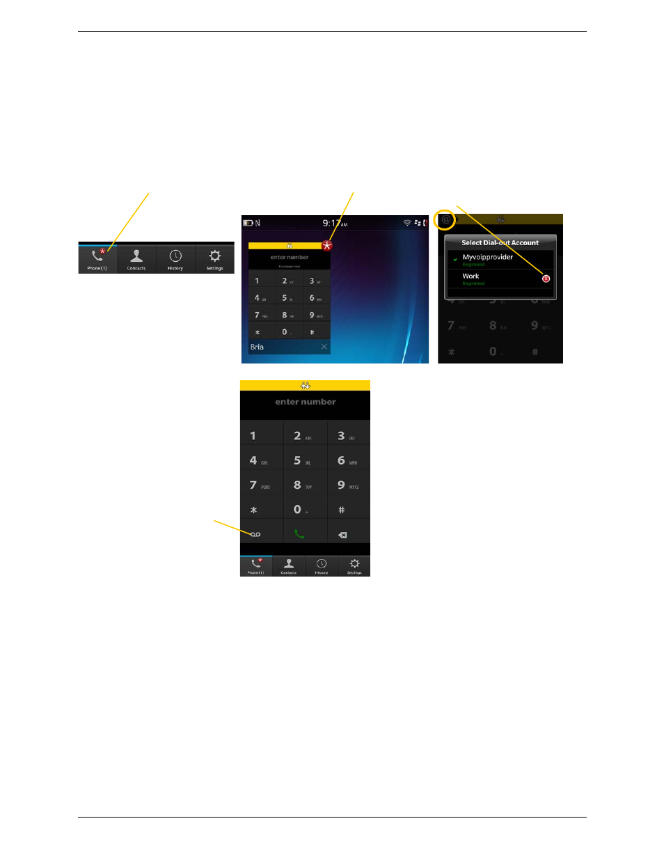 12 accessing voicemail, Accessing voicemail | CounterPath Bria BlackBerry Edition User Guide User Manual | Page 26 / 44