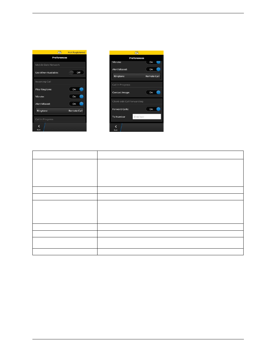 2 preferences, Preferences | CounterPath Bria BlackBerry Edition User Guide User Manual | Page 31 / 44