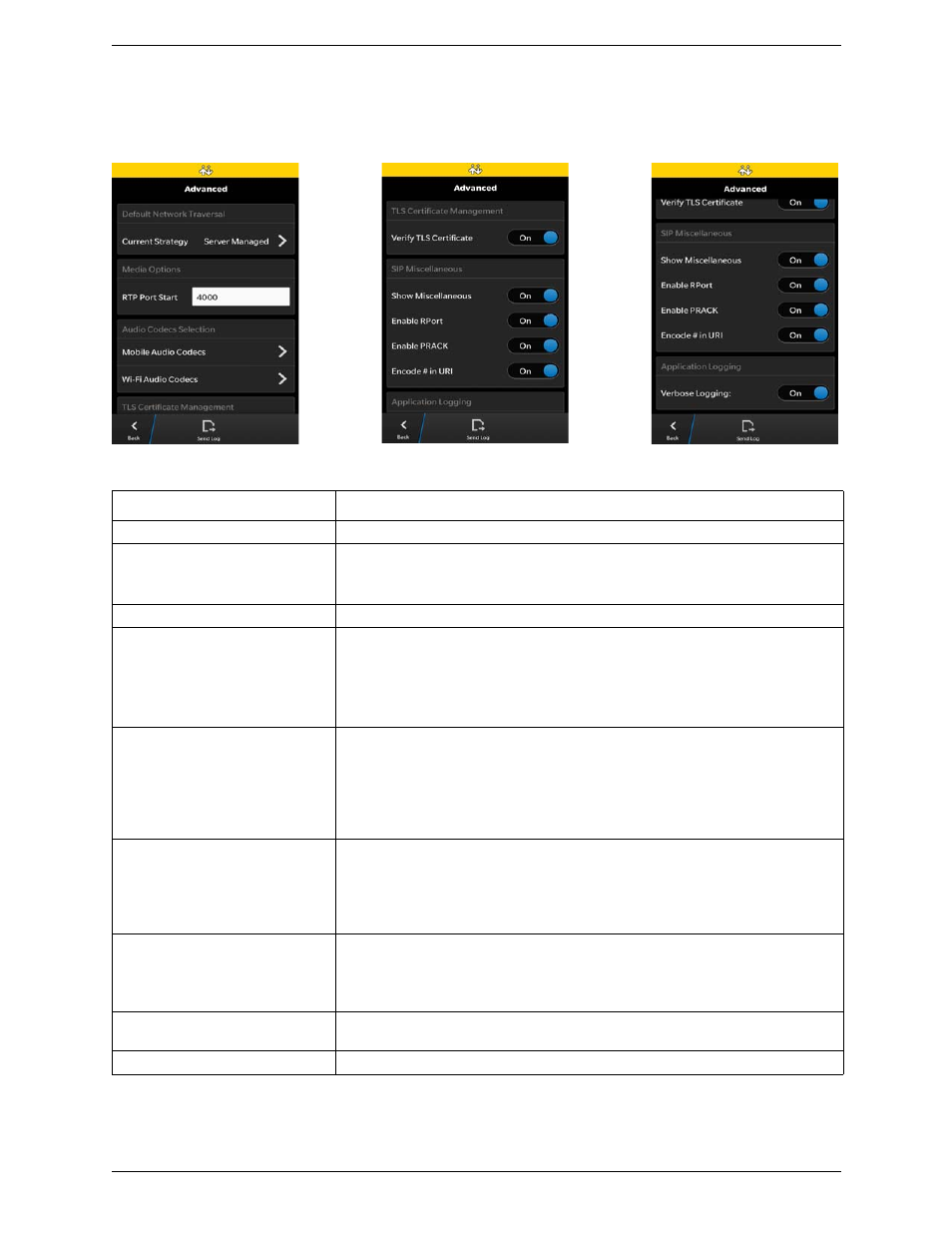 3 advanced settings | CounterPath Bria BlackBerry Edition User Guide User Manual | Page 32 / 44