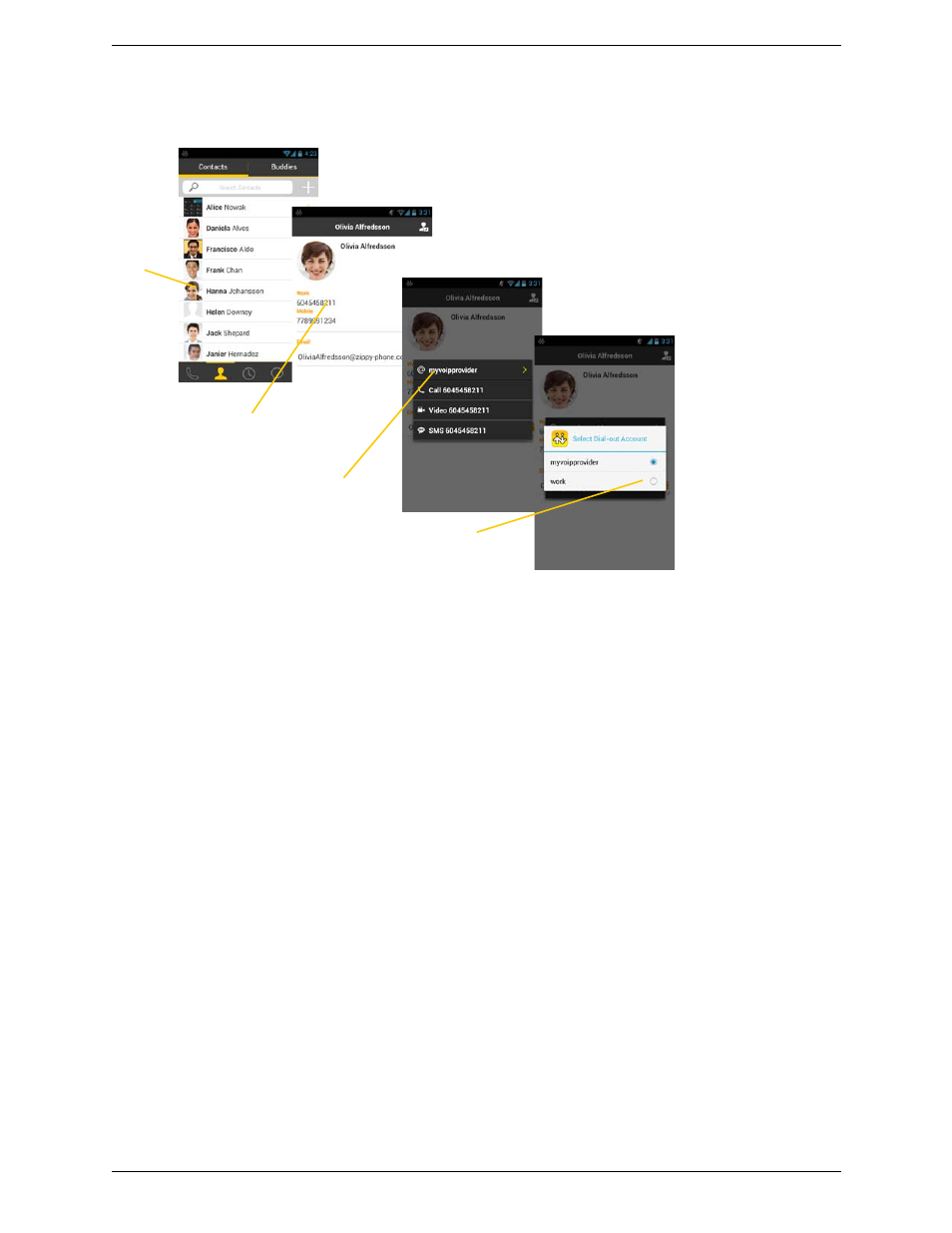 CounterPath Bria Android Edition 3.1 User Guide User Manual | Page 21 / 74