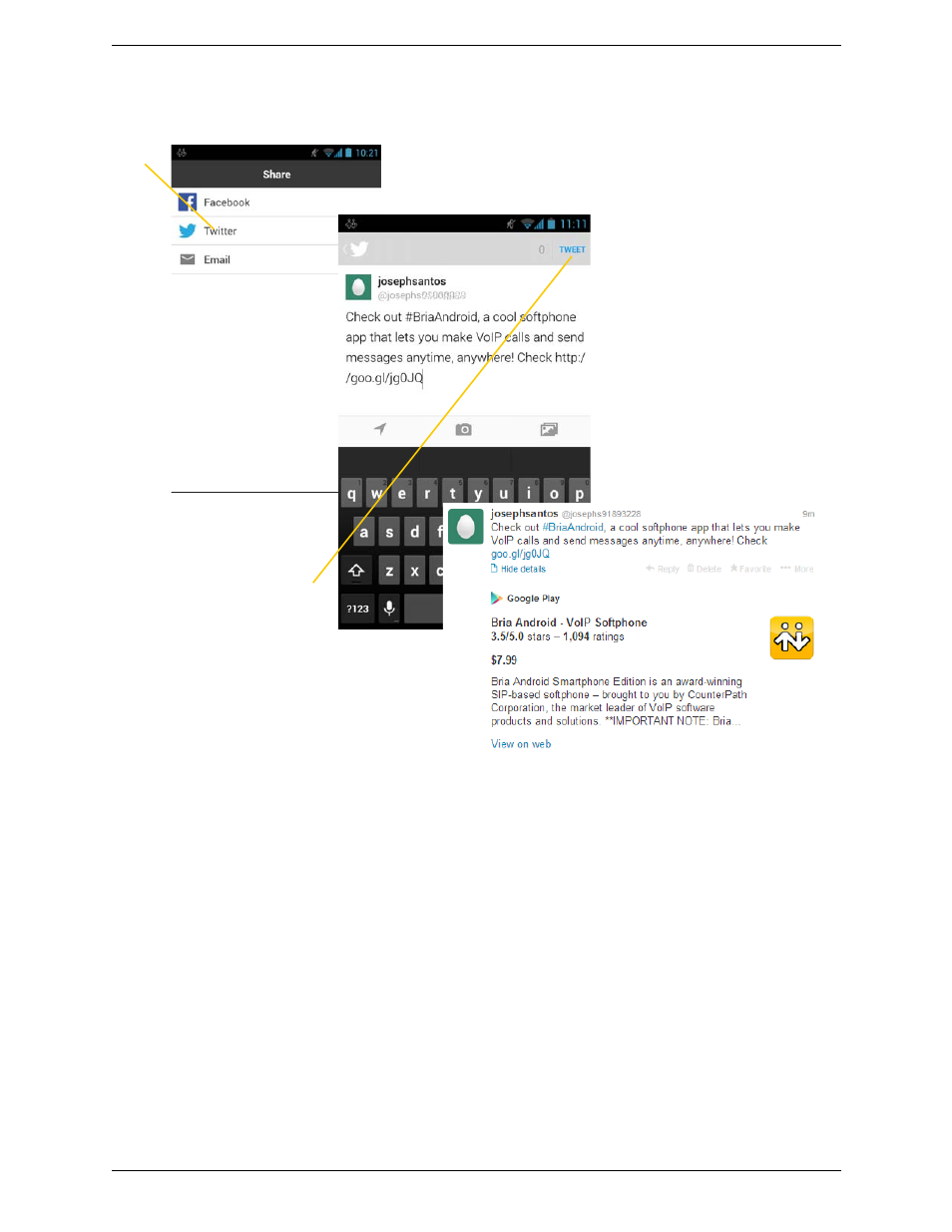 CounterPath Bria Android Edition 3.1 User Guide User Manual | Page 69 / 74