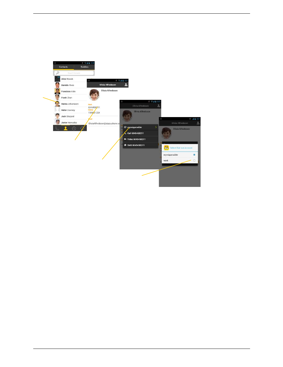 CounterPath Bria Android Edition 3.0 User Guide User Manual | Page 21 / 72