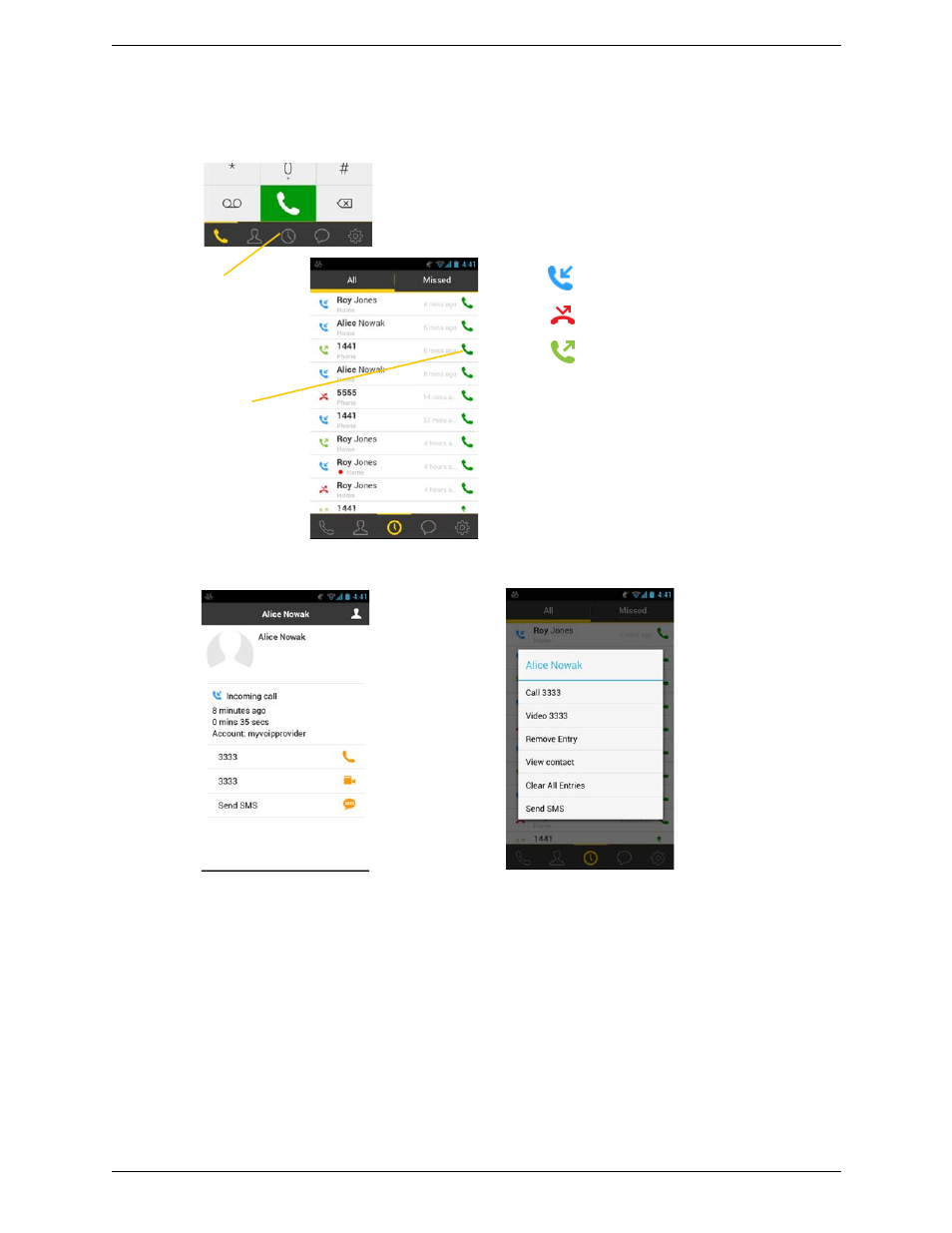 12 history, History | CounterPath Bria Android Edition 3.0 User Guide User Manual | Page 31 / 72