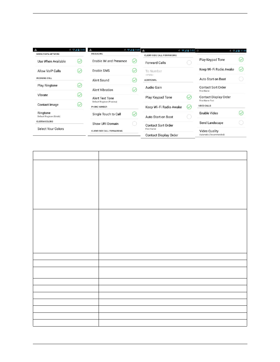 2 preferences, Preferences | CounterPath Bria Android Edition 3.0 User Guide User Manual | Page 58 / 72