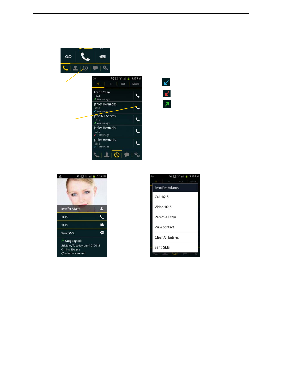 12 history, History | CounterPath Bria Android Edition 2.3 User Guide User Manual | Page 28 / 60