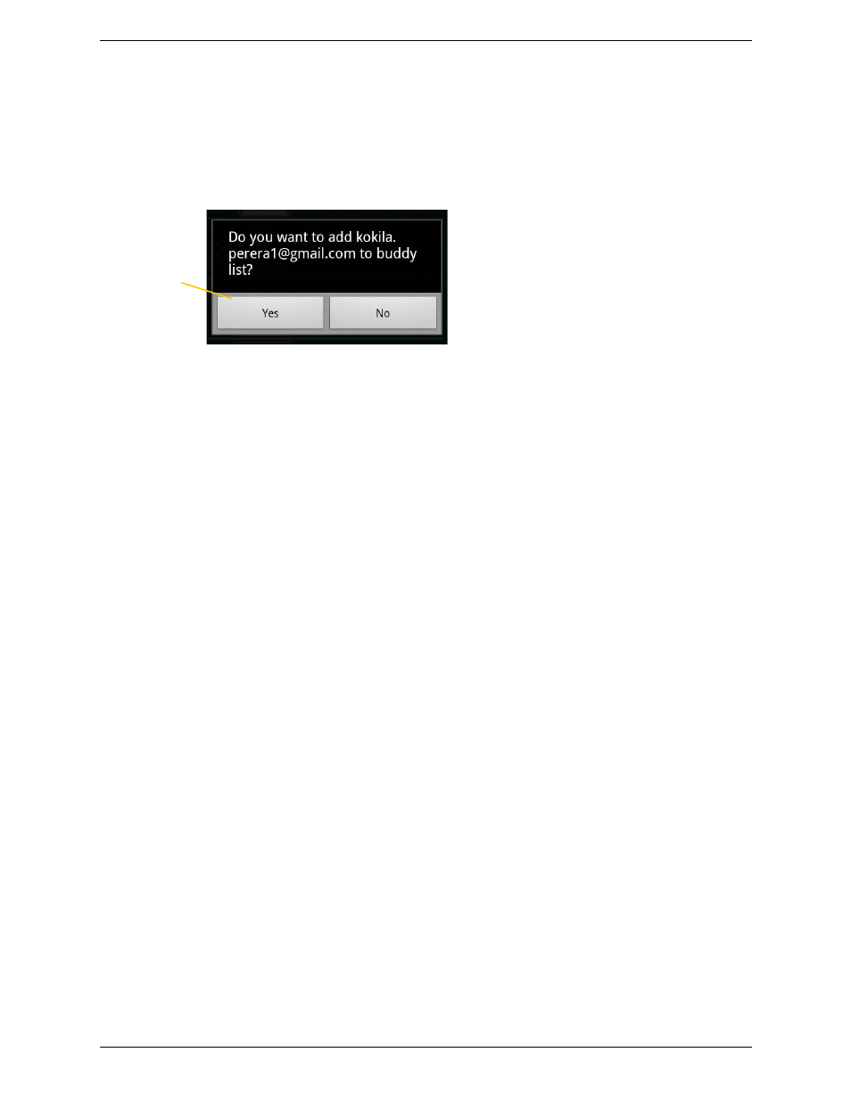 6 responding to buddy requests, Responding to buddy requests | CounterPath Bria Android Edition 2.3 User Guide User Manual | Page 42 / 60