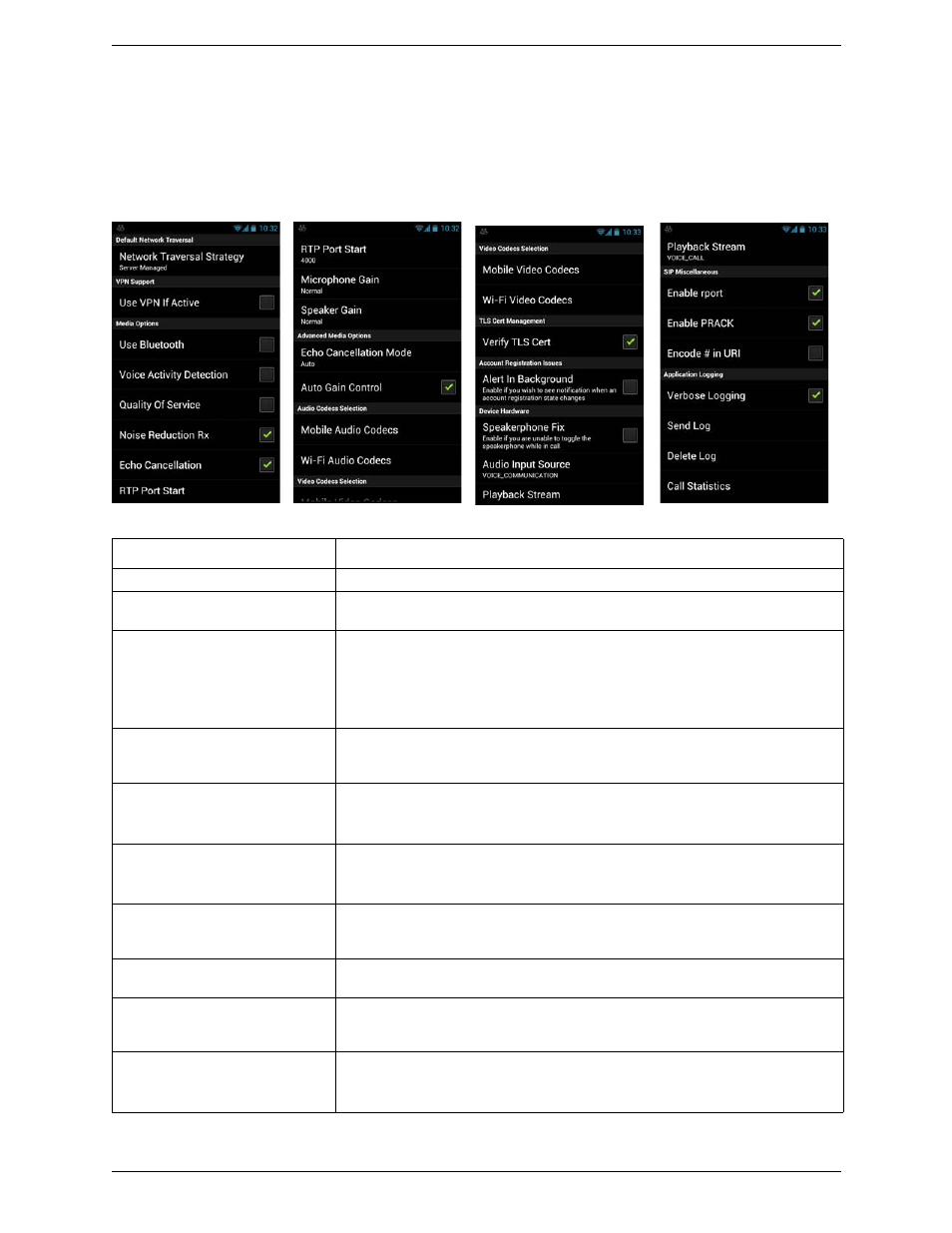 3 advanced settings, Advanced settings | CounterPath Bria Android Edition 2.3 User Guide User Manual | Page 52 / 60