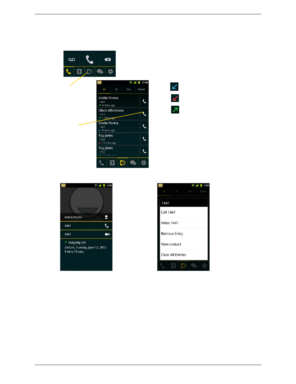 12 history, History | CounterPath Bria Android Edition 2.2 User Guide User Manual | Page 28 / 60
