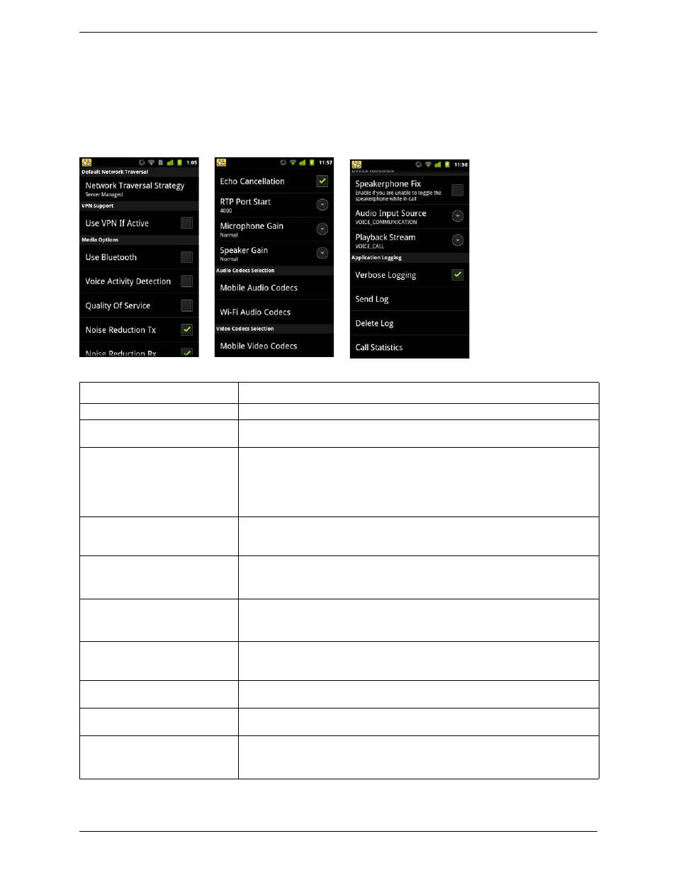 3 advanced settings, Advanced settings | CounterPath Bria Android Edition 2.2 User Guide User Manual | Page 52 / 60