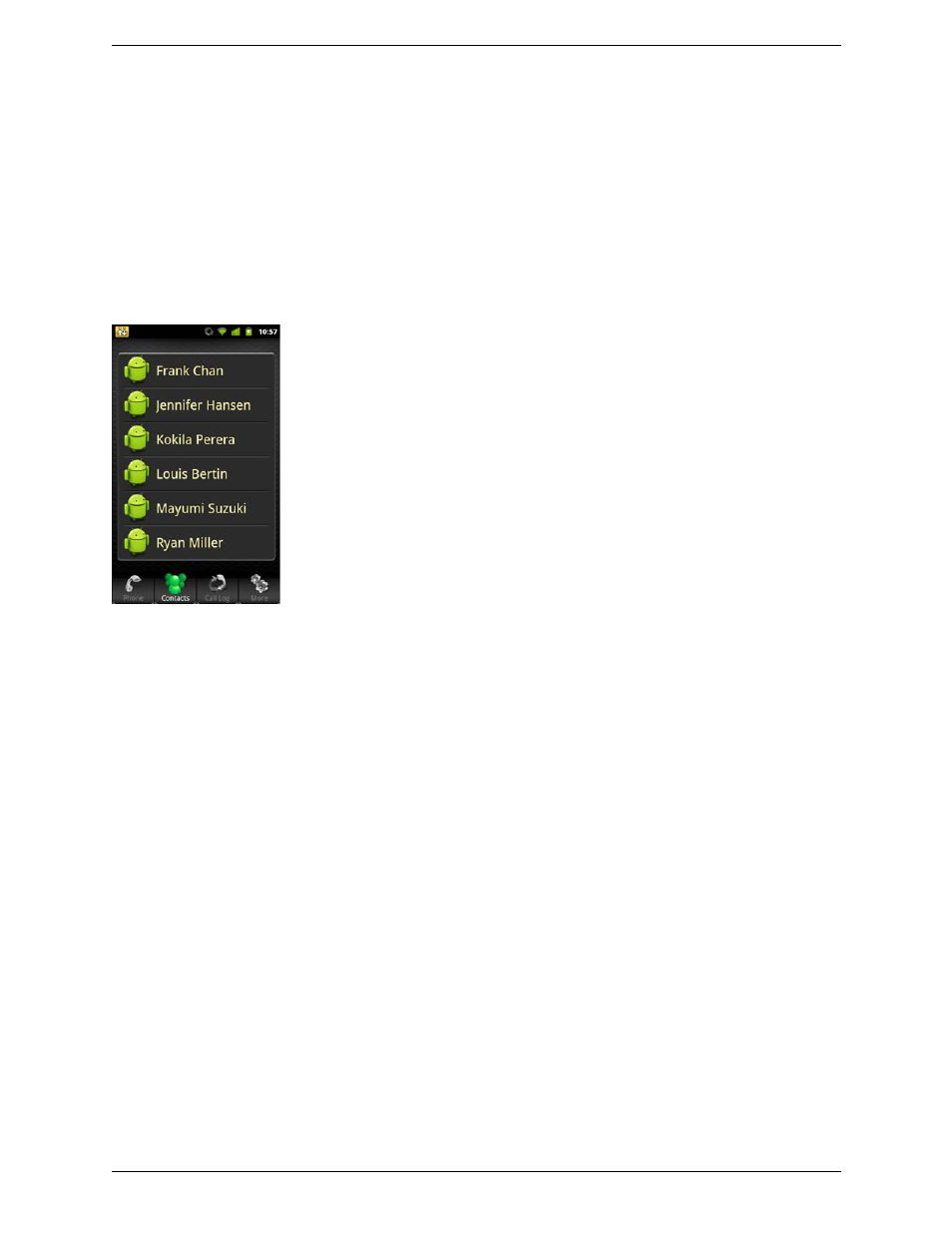 4 working with contacts, Working with contacts, 4working with contacts | CounterPath Bria Android Edition 1.1.9 User Guide User Manual | Page 23 / 40