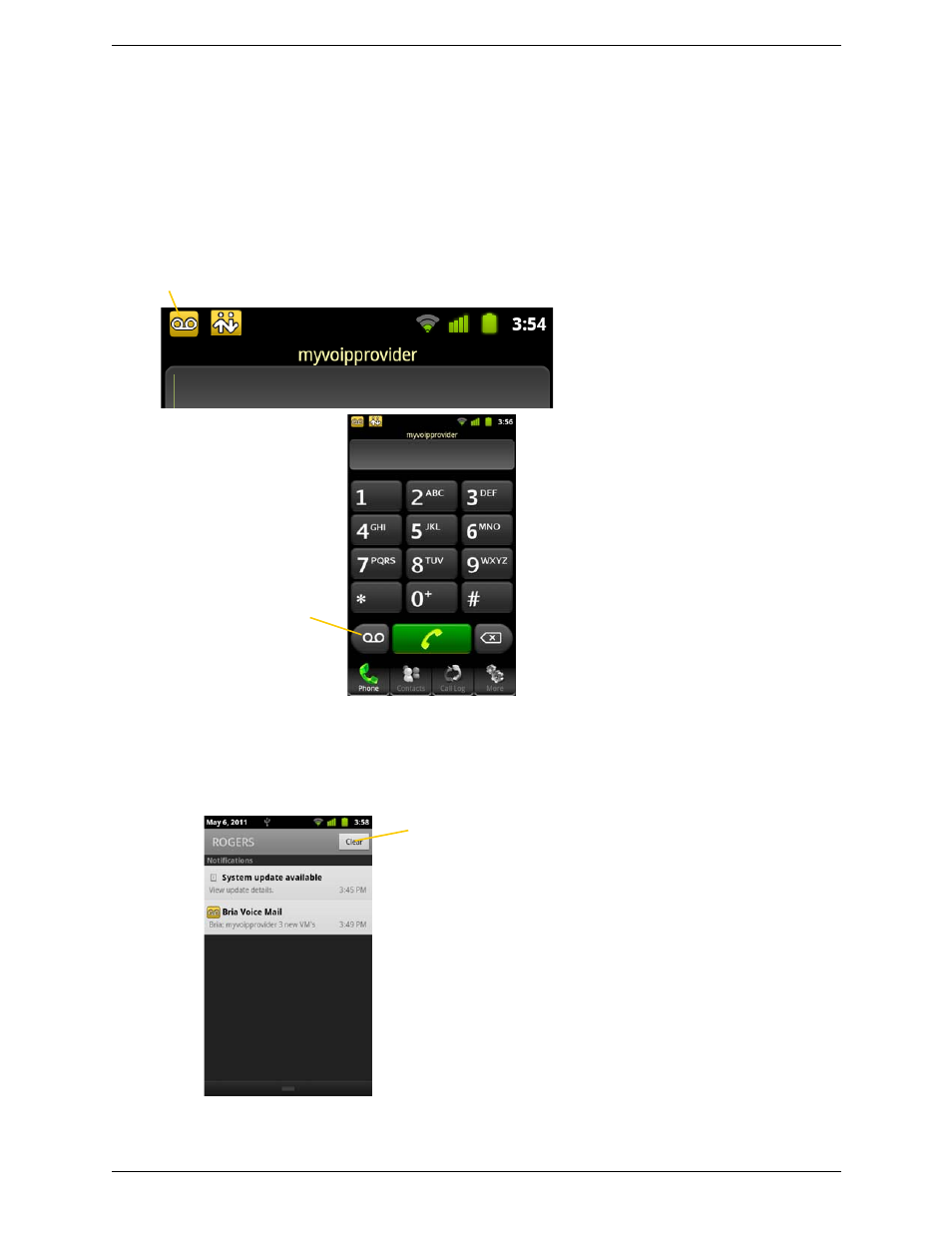 11 accessing voicemail, Accessing voicemail | CounterPath Bria Android Edition 1.1 User Guide (Revision 7) User Manual | Page 22 / 40