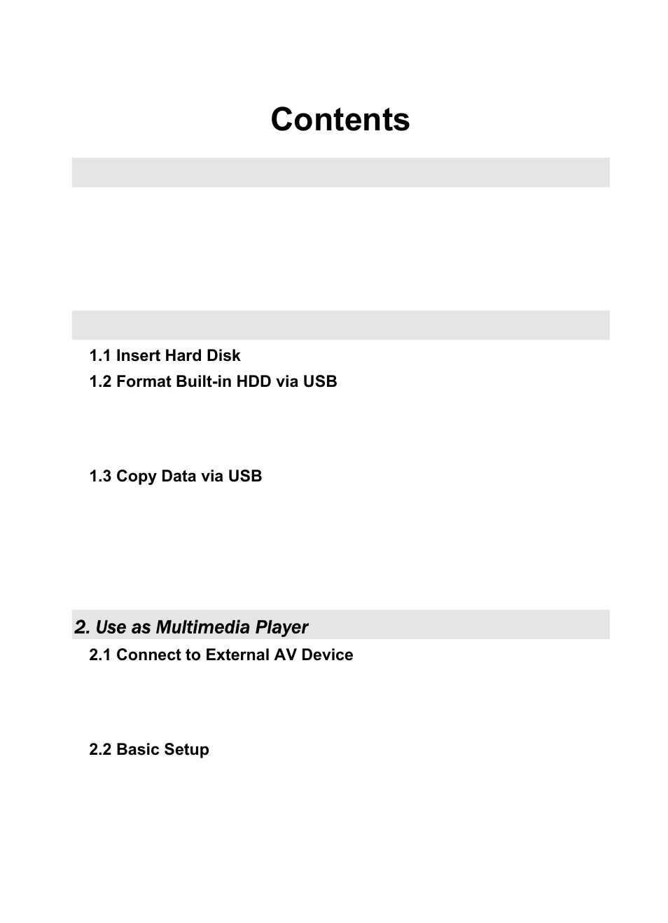 AL Tech Portable MPEG Player User Manual | Page 2 / 36