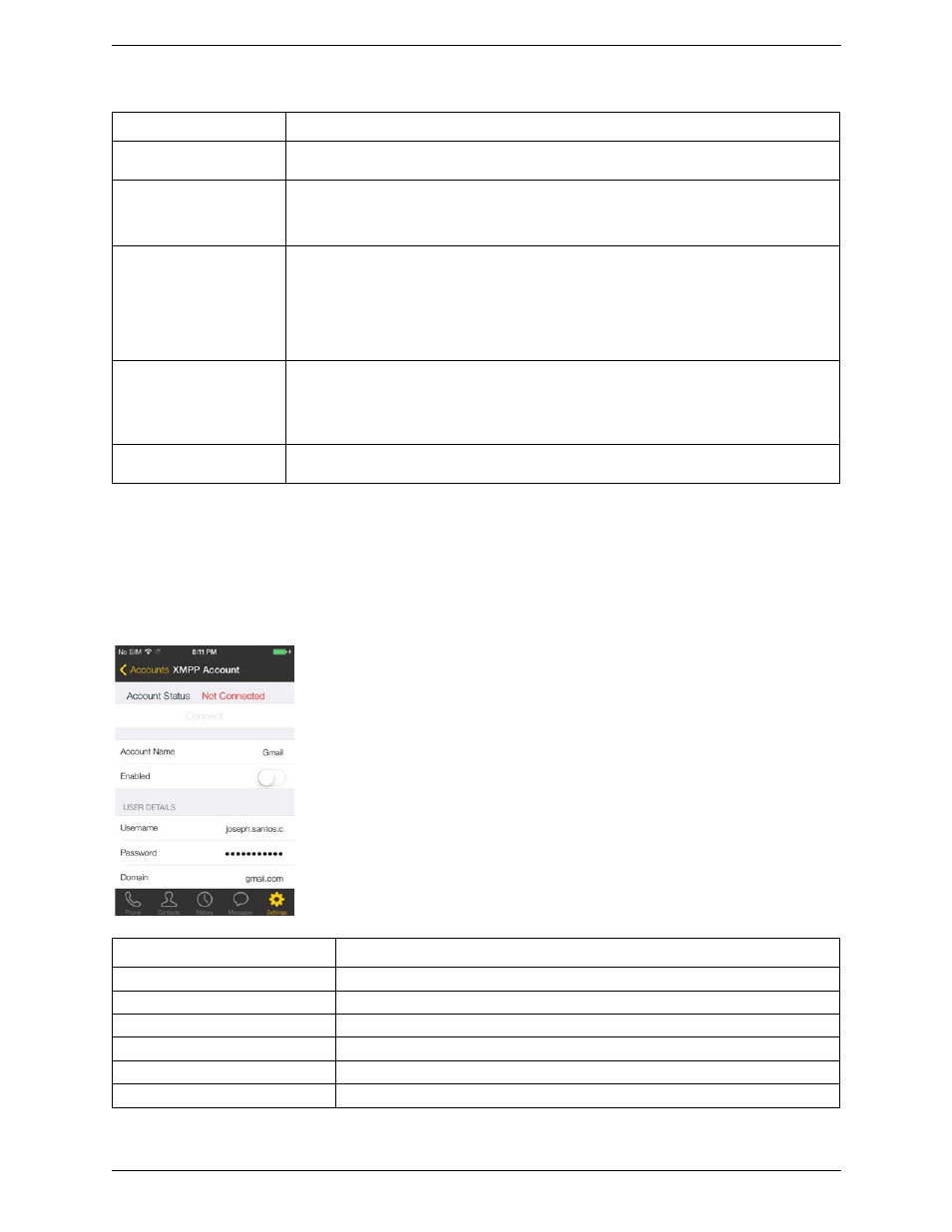 Xmpp accounts | CounterPath Bria iPhone Edition 3.0 User Guide User Manual | Page 54 / 76