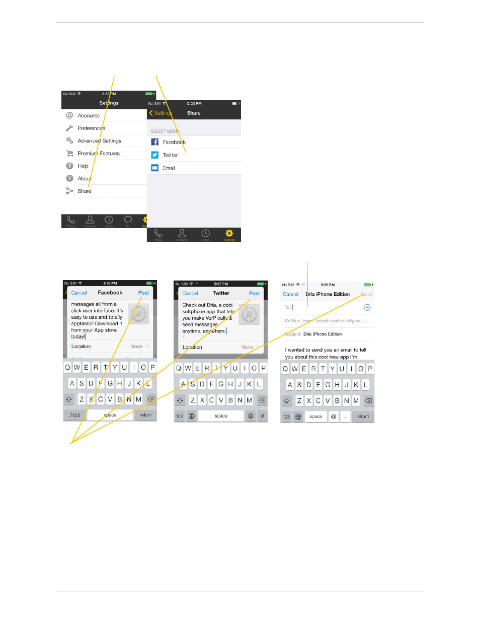 CounterPath Bria iPhone Edition 3.0 User Guide User Manual | Page 67 / 76