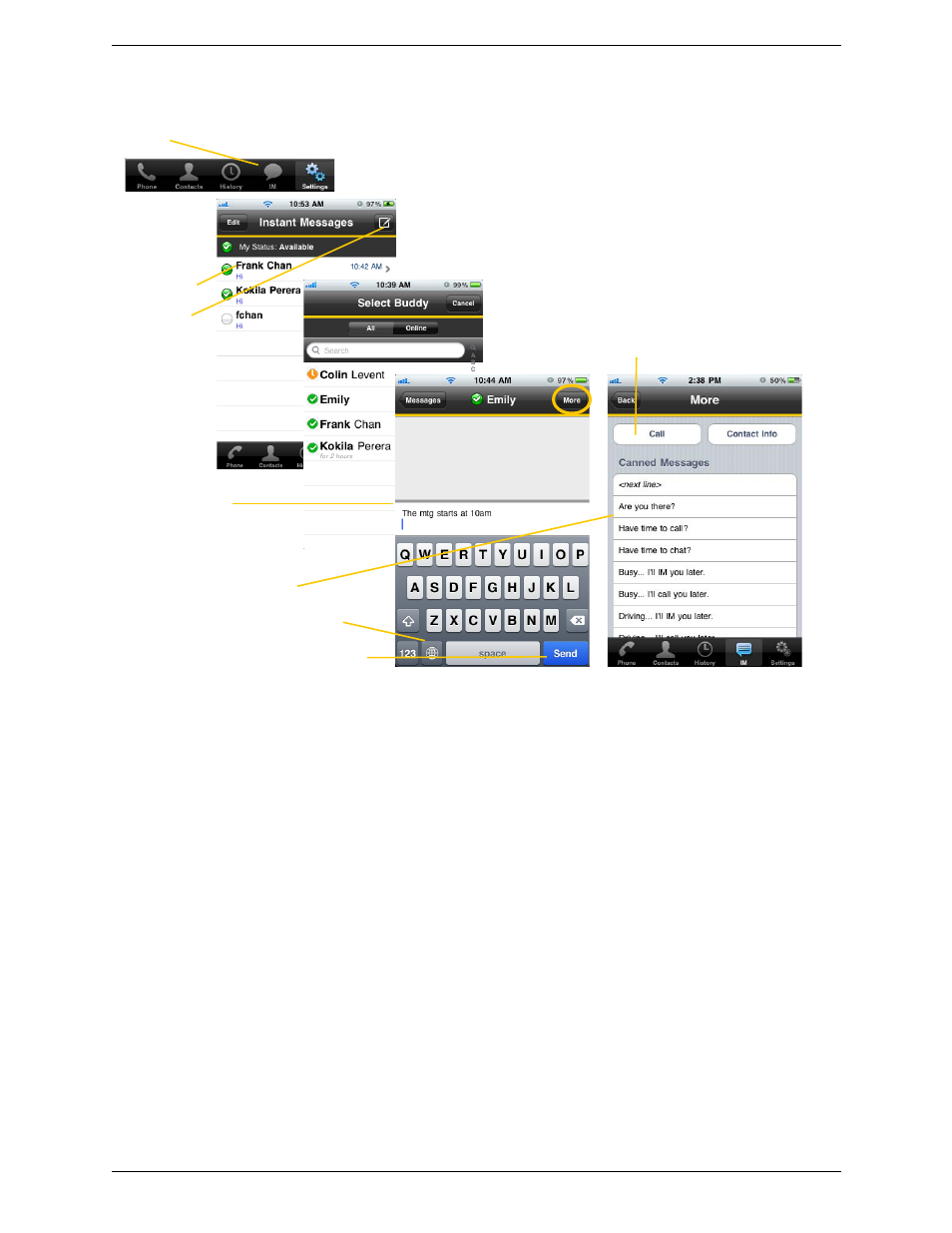 CounterPath Bria iPhone Edition 2.5 User Guide User Manual | Page 36 / 76