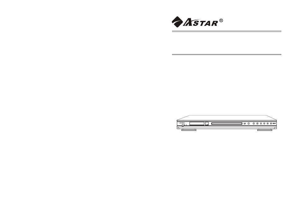 Astar electronic Astar DVD-3800 User Manual | 17 pages