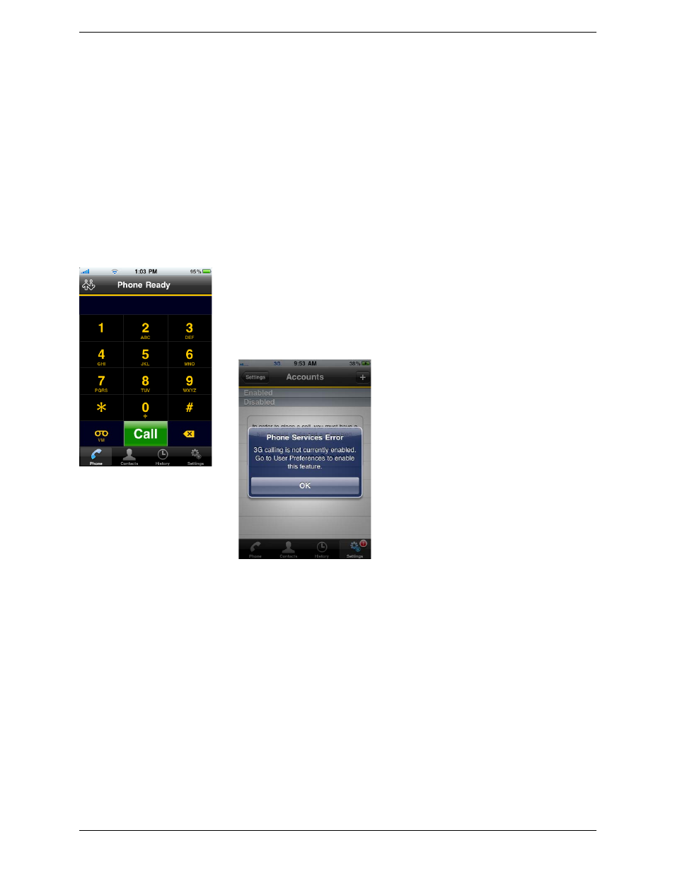 3 using bria, 1 starting and quitting bria, 2 multi-tasking with bria | Using bria, Starting and quitting bria multi-tasking with bria, 3using bria | CounterPath Bria iPhone Edition 1.2.8 User Guide User Manual | Page 11 / 42
