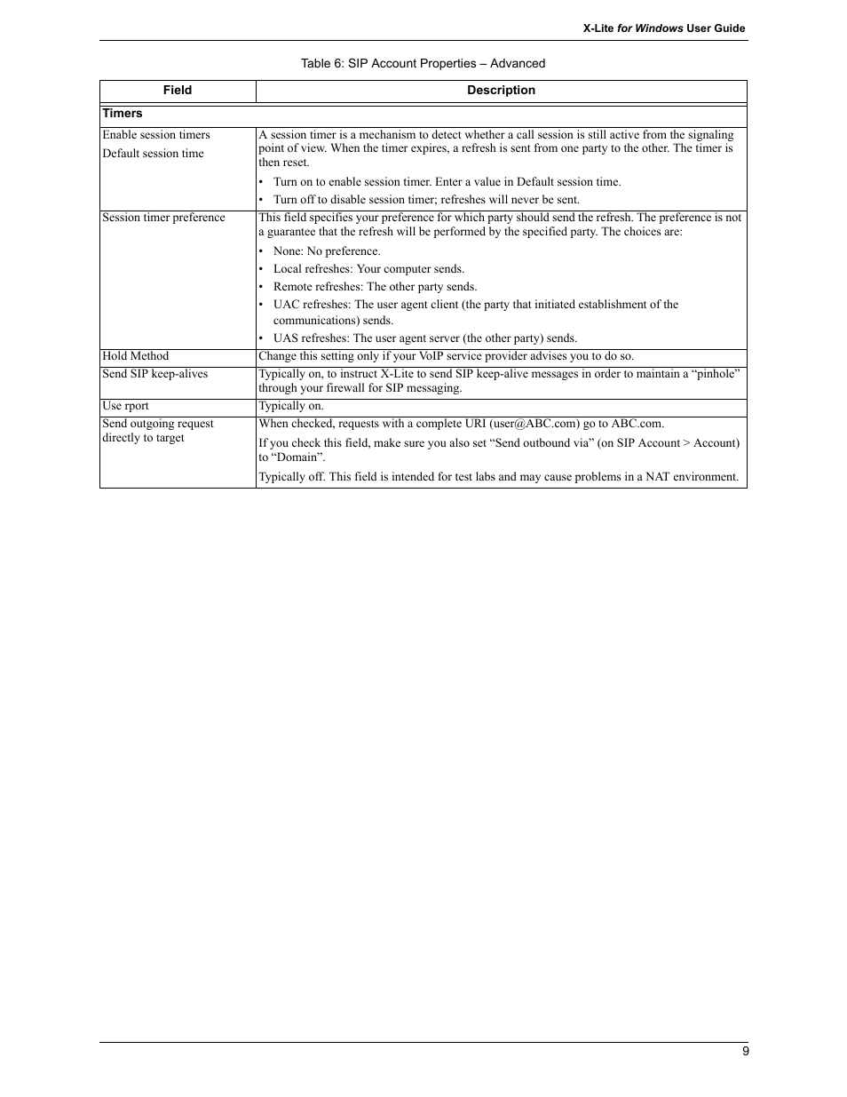 CounterPath X-Lite 4.7 for Windows User Guide User Manual | Page 47 / 66