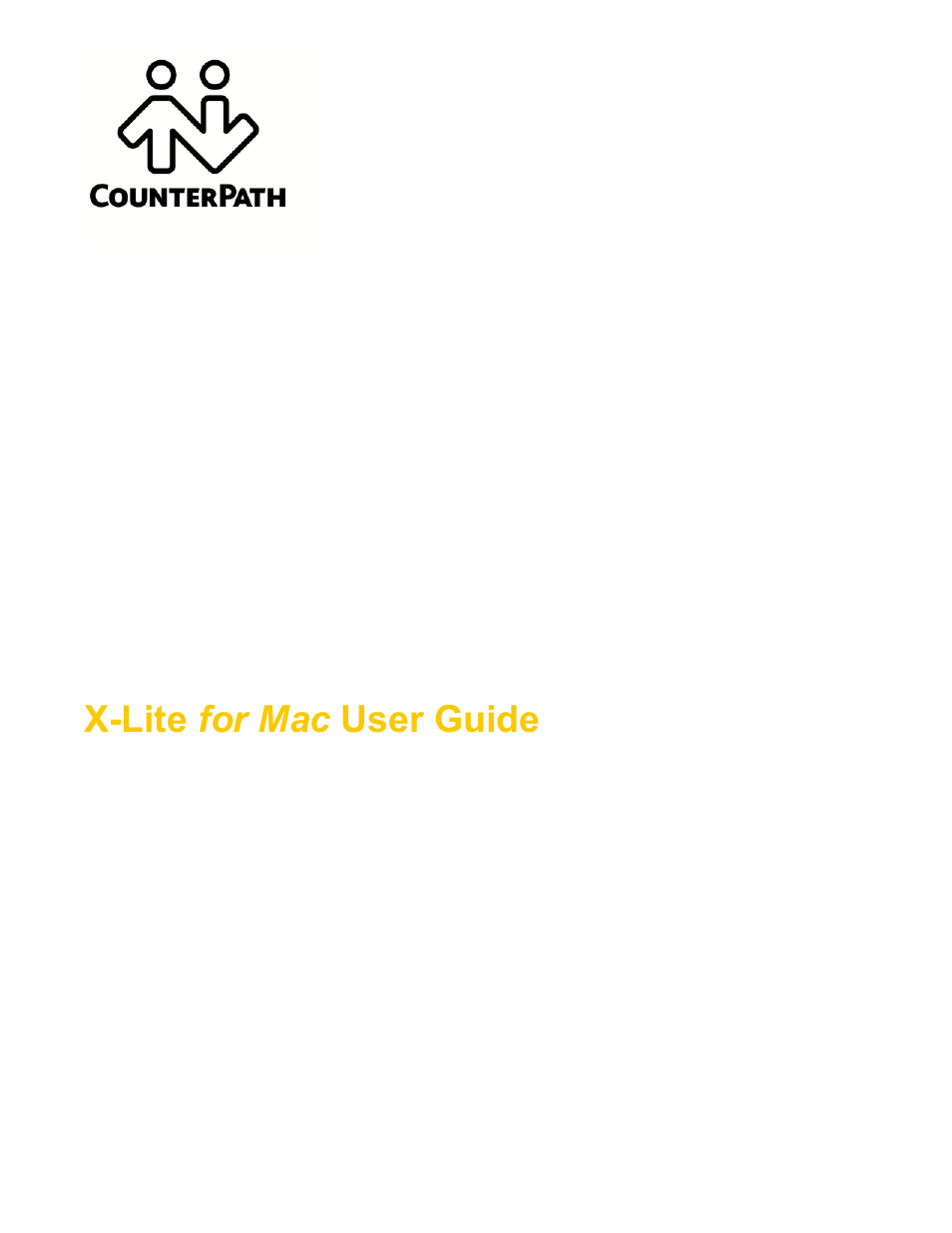 CounterPath X-Lite 4.7 for Mac User Guide User Manual | 61 pages