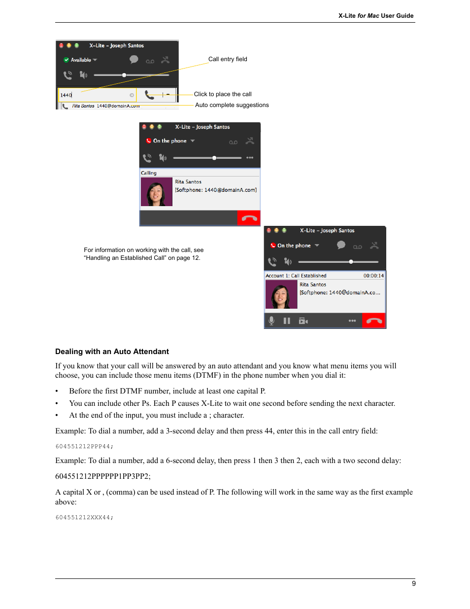 CounterPath X-Lite 4.7 for Mac User Guide User Manual | Page 13 / 61