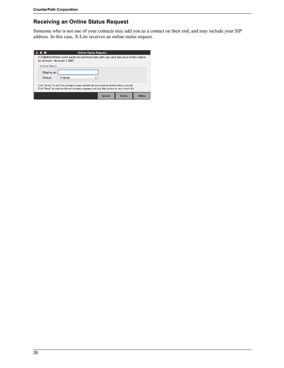 CounterPath X-Lite 4.7 for Mac User Guide User Manual | Page 30 / 61