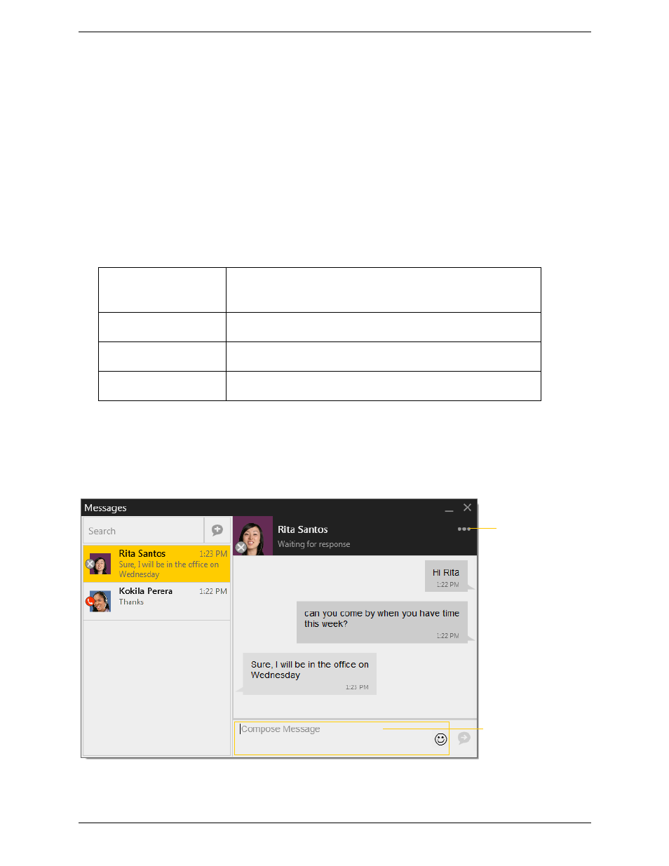 4 other x-lite features, 1 instant messaging, Sending an im | Other x-lite features, Instant messaging, 4other x-lite features | CounterPath X-Lite 4.6 for Windows User Guide User Manual | Page 25 / 66