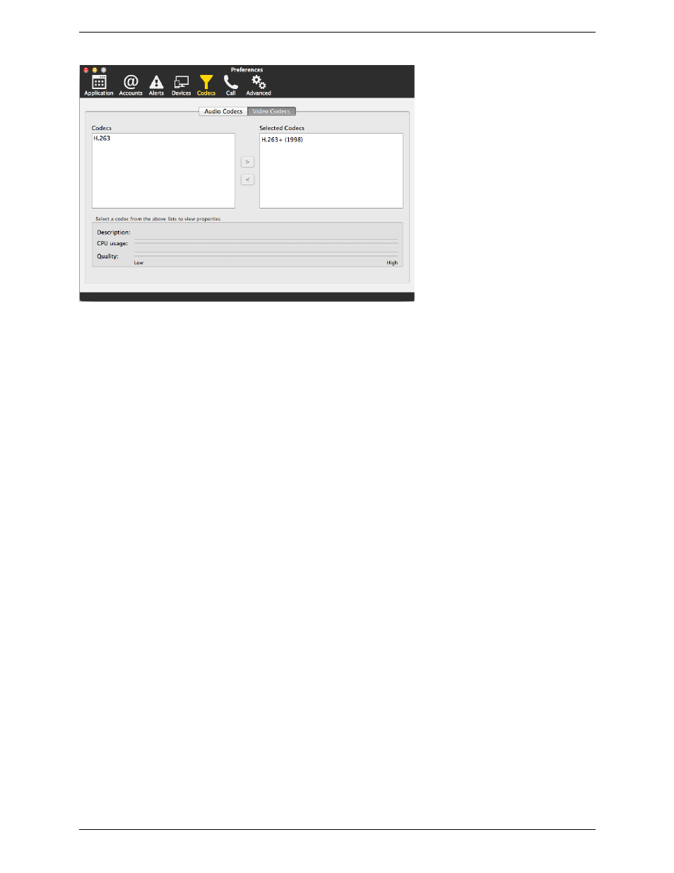 CounterPath X-Lite 4.6 for Mac User Guide User Manual | Page 50 / 61