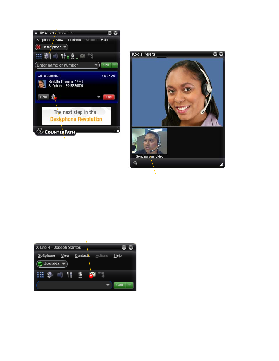 8 voicemail, Voicemail | CounterPath X-Lite 4 for Windows User Guide User Manual | Page 20 / 62