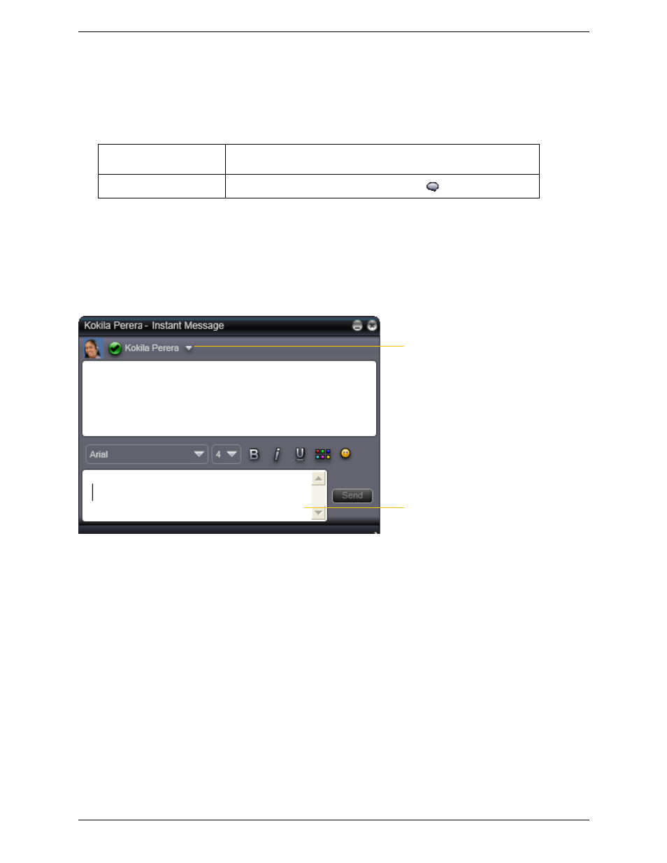 9 instant messaging, Instant messaging, Sending an im | Receiving an im | CounterPath X-Lite 4 for Windows User Guide User Manual | Page 21 / 62