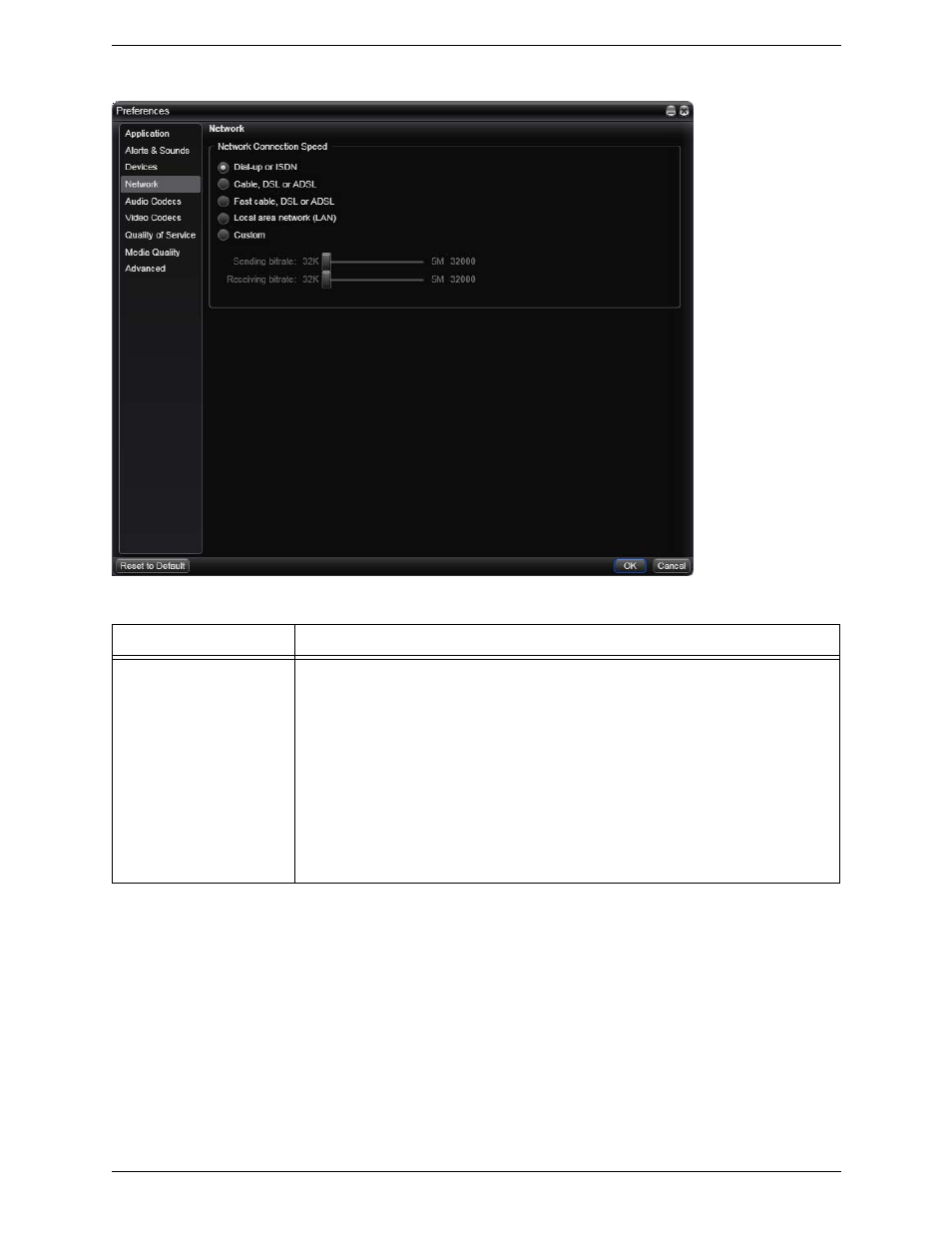 Preferences – network | CounterPath X-Lite 4 for Windows User Guide User Manual | Page 46 / 62
