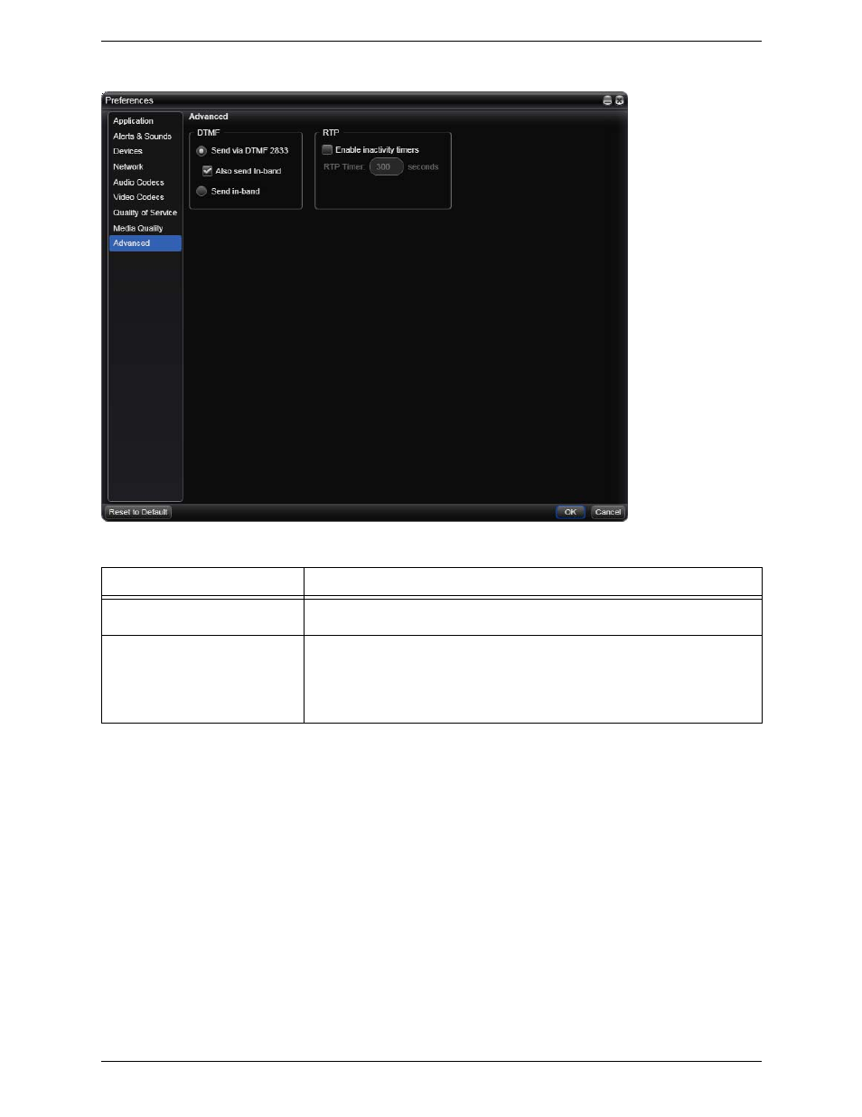 Preferences – advanced | CounterPath X-Lite 4 for Windows User Guide User Manual | Page 52 / 62