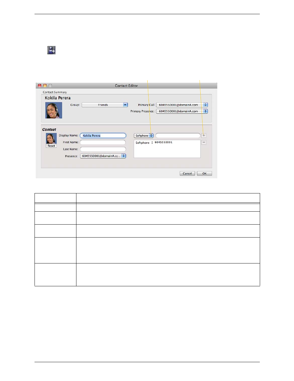 Managing contacts and groups | CounterPath X-Lite 4 for Mac User Guide User Manual | Page 22 / 58