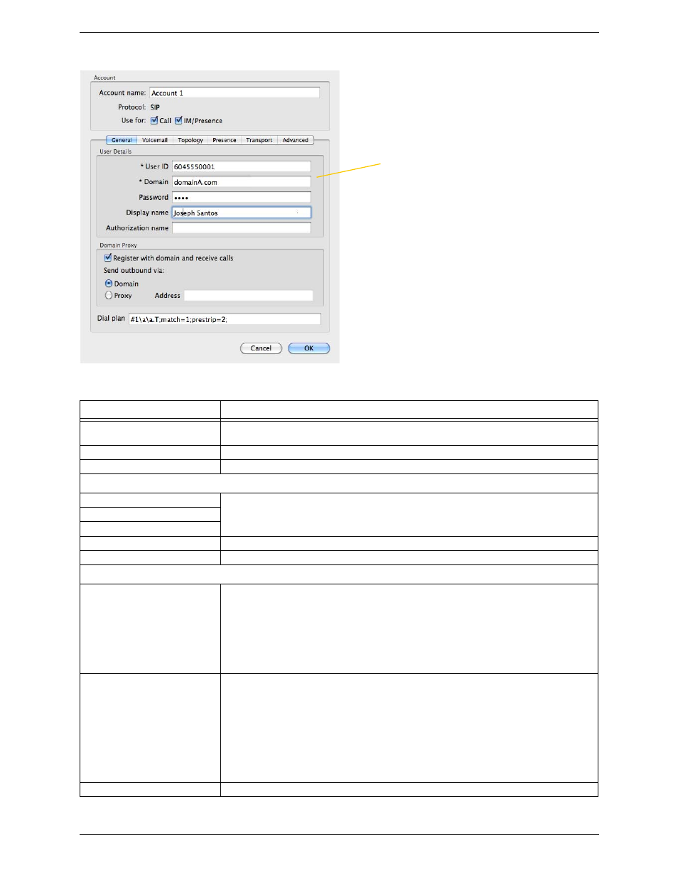 Accounts – general | CounterPath X-Lite 4 for Mac User Guide User Manual | Page 30 / 58