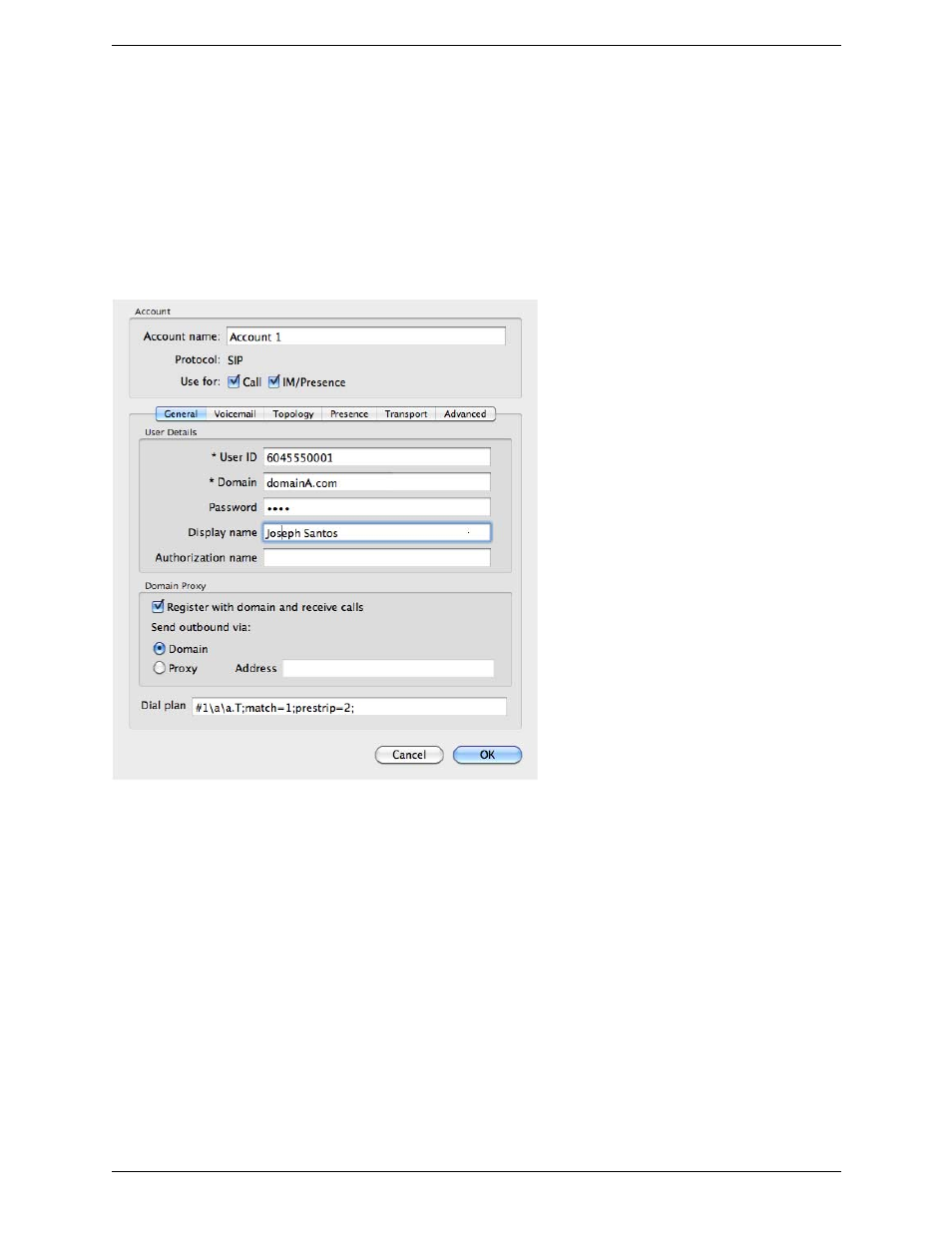 2 configuring x-lite 4, Configuring x-lite 4, Setting up your account | Setting up for voicemail | CounterPath X-Lite 4 for Mac User Guide User Manual | Page 8 / 58