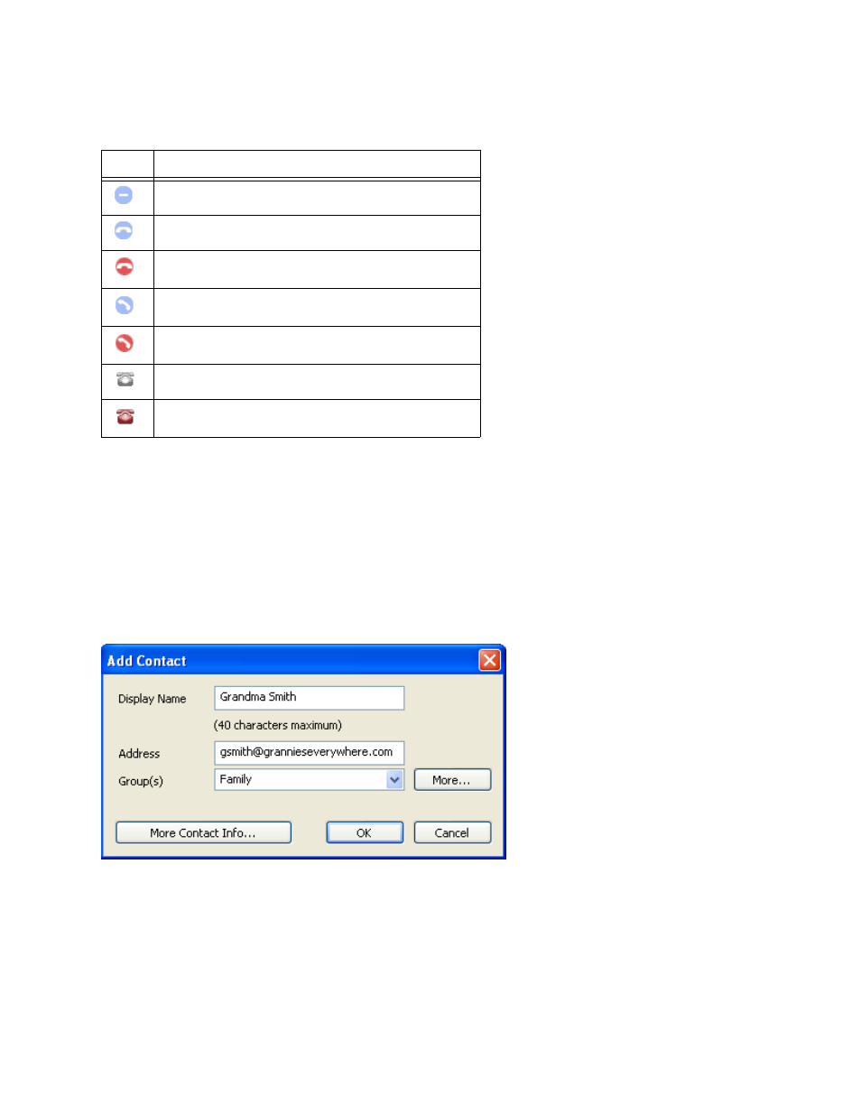 Managing calls lists, Phoning and sending im from a list | CounterPath X-Lite 3.0 User Guide User Manual | Page 23 / 66