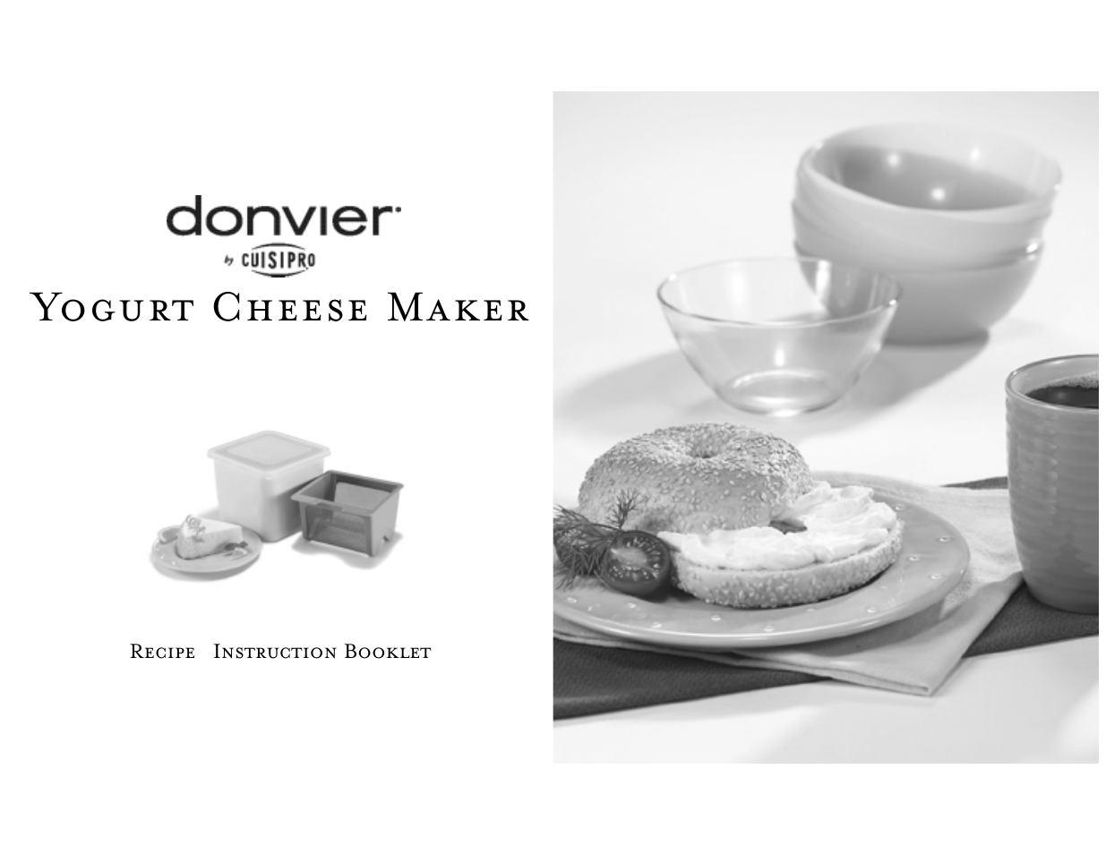 Cuisipro 83-7426 Donvier Yogurt Cheese Maker User Manual | 5 pages
