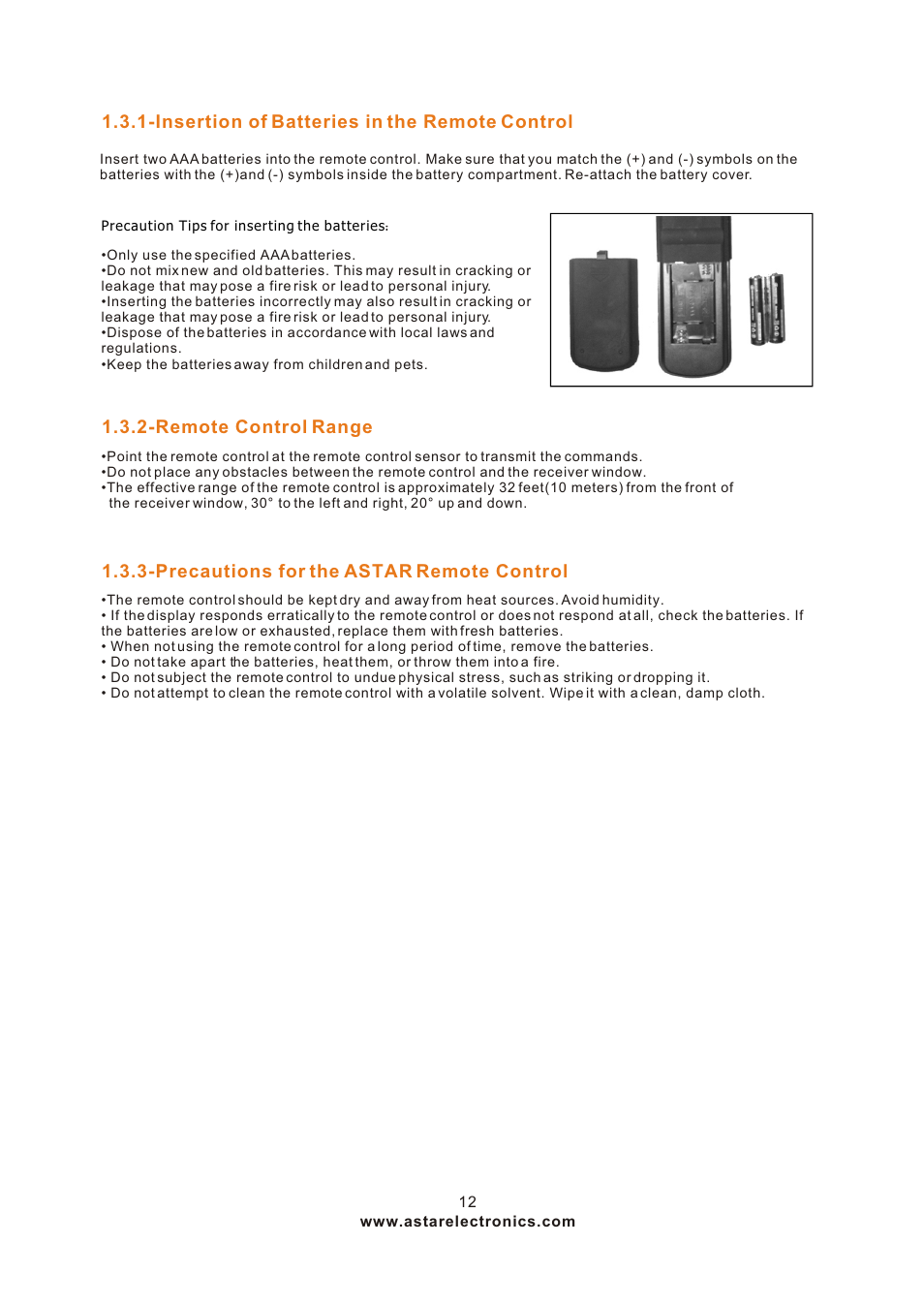 Т³гж 12 | ASTAR ASTAR 27''HDTV User Manual | Page 12 / 52